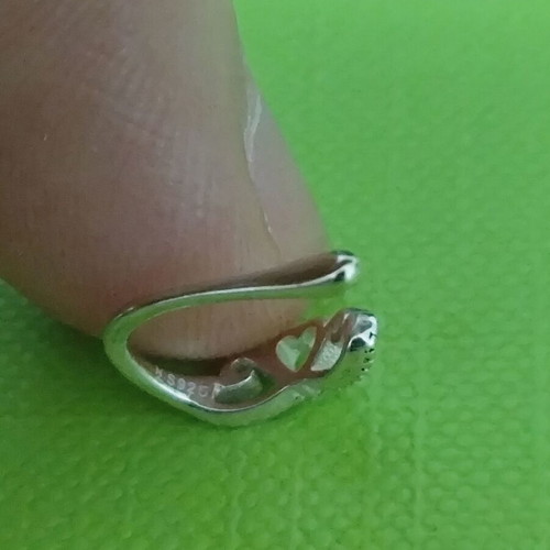 925 Silver earring, fake piercing