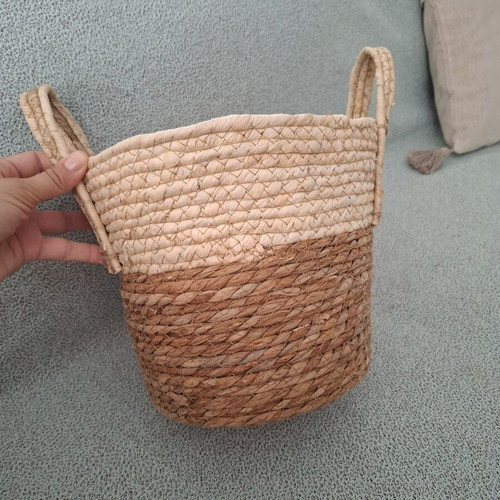 Wicker decorative basket new, ideal for boho decor