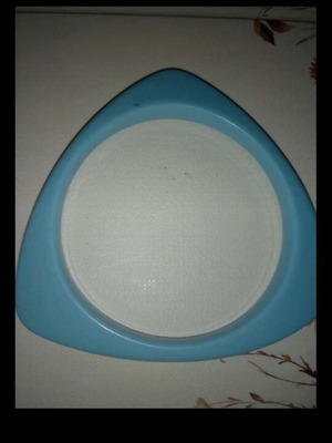 Blue simple bracelet new, thin and made of plastic