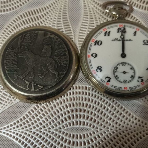 Lightning pocket watch new, mechanical, made in USSR