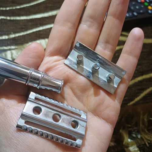 Edwin Jagger Chrome DE89BL double edge safety razor like new