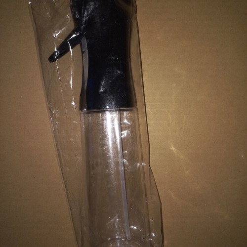 Oil and vinegar sprayer bottle, plastic, sealed
