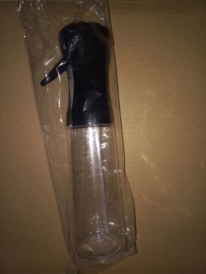 Oil and vinegar sprayer bottle, plastic, sealed
