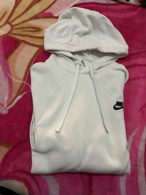 Nike hoodie unisex size M white like new