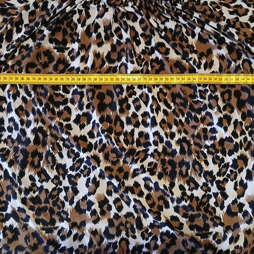 Women's leopard print blouse like new, one size, airy with 3/4 sleeve