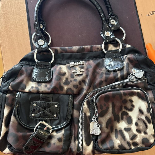 Leopard print handbag