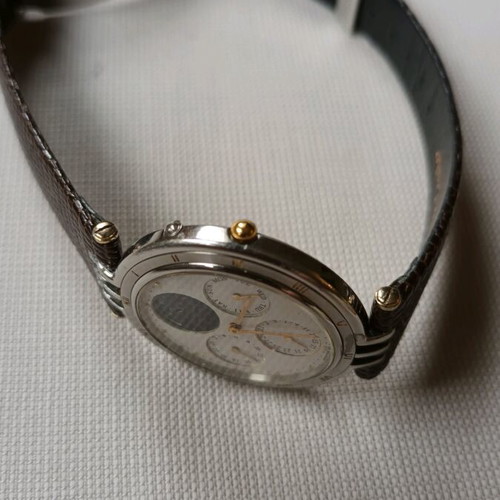 Seiko Lassale quartz watch used unisex with moon phase indicator
