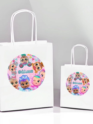 White Klapsoulinia Gift Bag 10pcs new