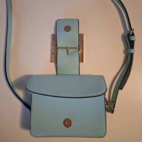 Seidenfelt Manufactur turquoise shoulder bag like new with metal clasp