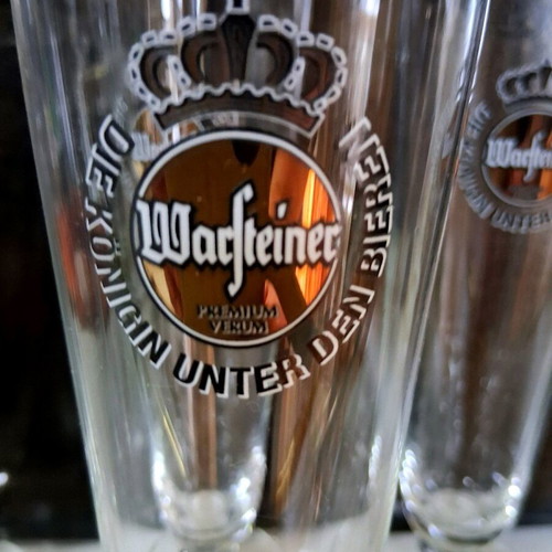 Warsteiner collectible beer glasses 0.3 lt set of 6 new