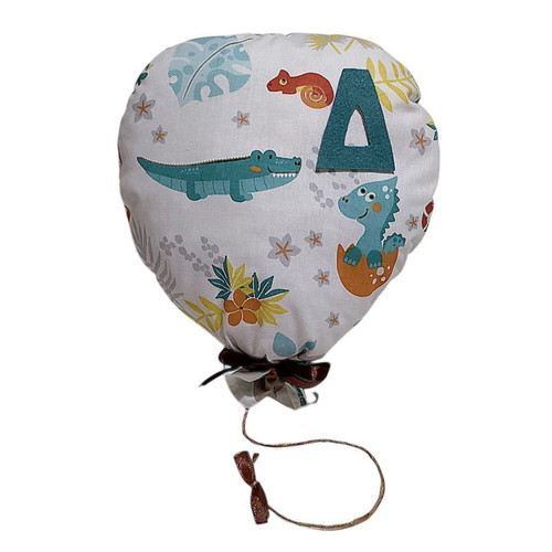 Set of 2 hanging decorative balloons with animals and lion