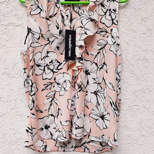 Karl Lagerfeld pink blouse new, size S