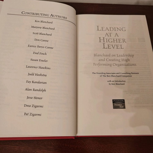Leading at a higher level book used