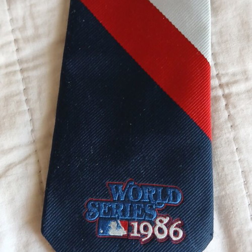 Baseball 1986 World Series collectible vintage tie used