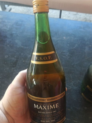 Vintage Maxime Frères V.S.O.P. Very Old Brandy – Sealed Collectible Bottle