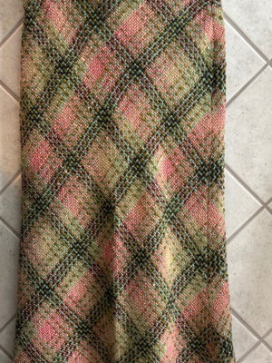 Maxi skirt Emanuel Ungaro like new, wool plaid pattern