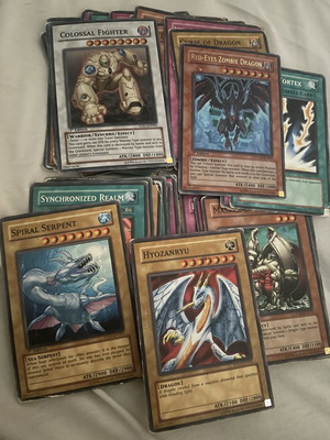 Yu-Gi-Oh! cards used, assorted collection