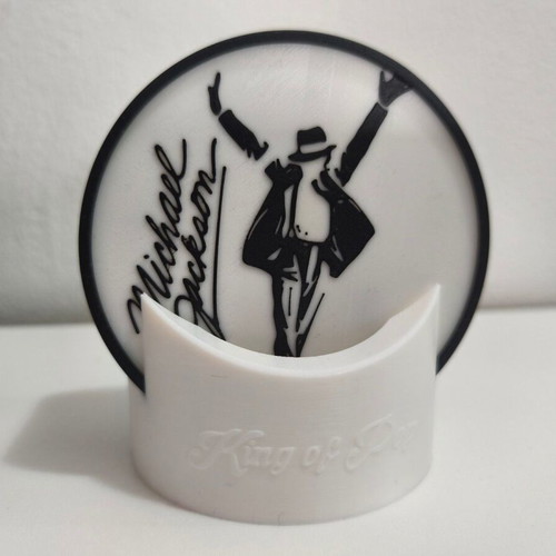Michael Jackson coasters new made of PLA plastic