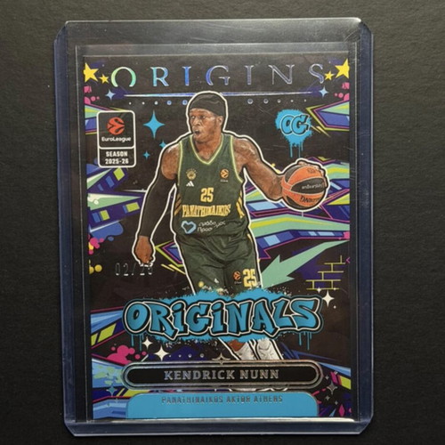 Kendrick Nunn Panathinaikos Panini Origins Euroleague 2025-26 card