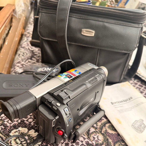 Sony Retro Camera used with leather Delsey bag