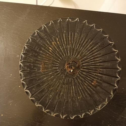 Metal black candle holder for large candles like new, 2 pieces