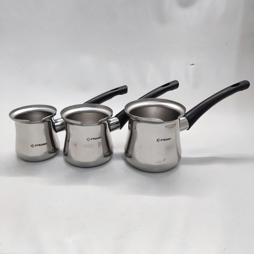 Pyramis Home Bliss set of 3 gas coffee pots new