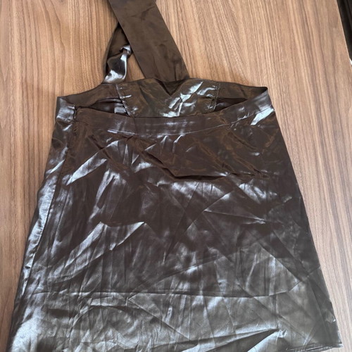 JLO Strapless Top Size S Like New Dark Grey Polyester
