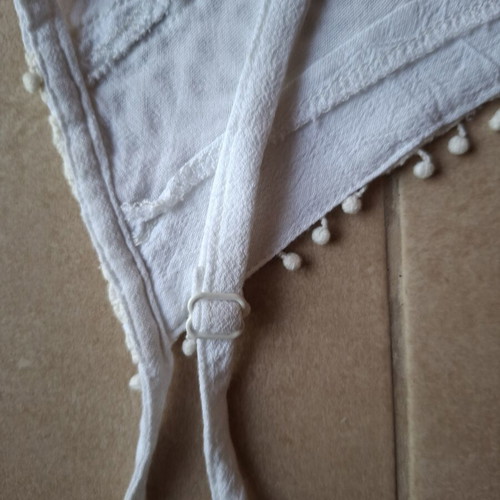 Julia Bergovich white dress like new, viscose, adjustable straps