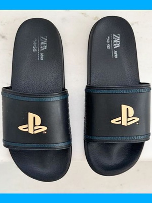 Παντόφλες πισίνας παιδικές Zara για αγόρι Νο 38 PlayStation σαν καινούργιο