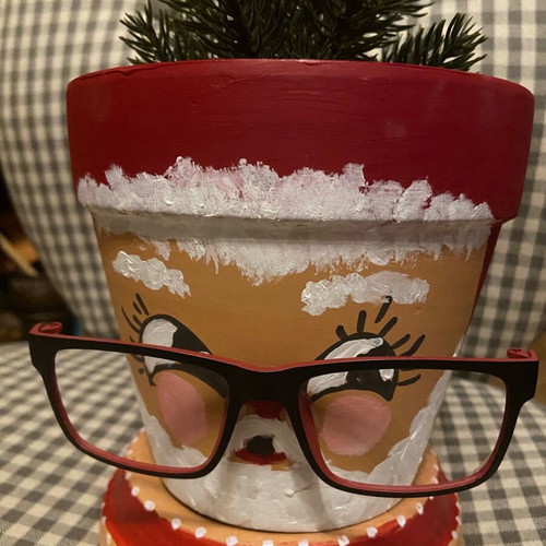Santa Claus Flowerpot New Christmas Decoration