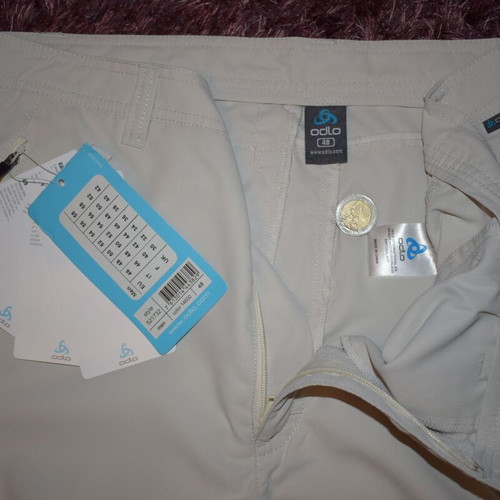 Odlo F-Dry Climate Mens Pant new, size M, gray and beige