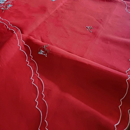 Table linens set of 3 new with napkins, 100% cotton Italy