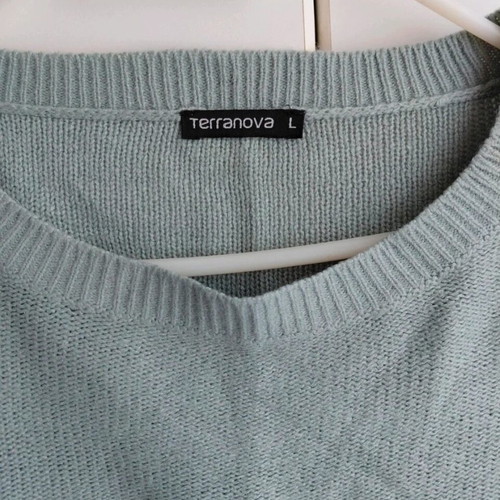 Terranova women's knitted sweater like new, turquoise, size L
