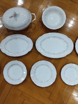 Kaiser Romantica porcelain dinner set, 74 pieces, West Germany