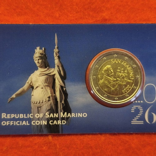 Official numismatic coincard of the Republic of San Marino 2026
