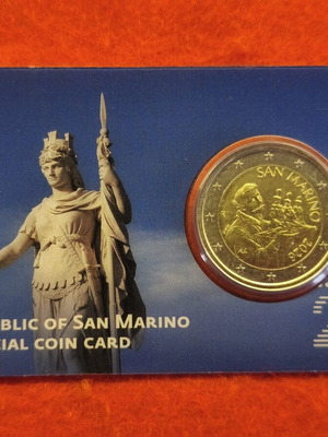 Official numismatic coincard of the Republic of San Marino 2026