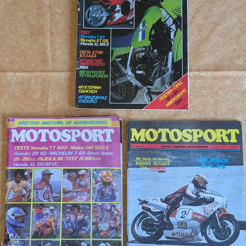 MOTOSPORT magazines used, set of 3