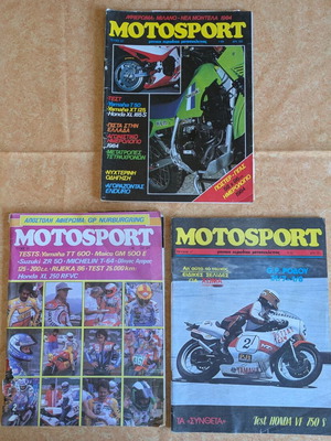 MOTOSPORT magazines used, set of 3