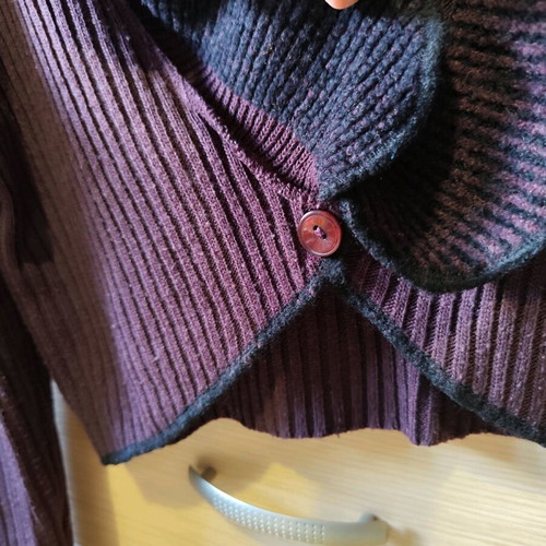 Bolero jacket used purple Figaro size L with one button