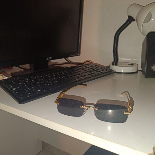 Men's sunglasses new, black and gold