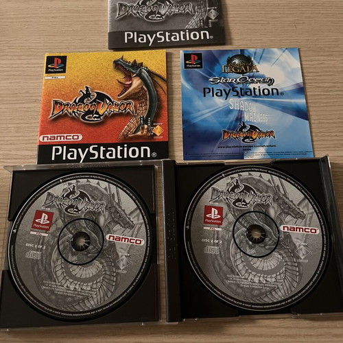 Dragon Valor PlayStation (PS1) mint action RPG with dual CD