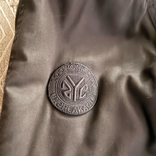 Zoo York jacket used, brown, with hidden hood