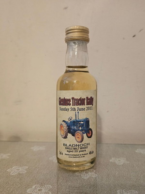 Bladnoch 20yo Glenluce Tractor Rally whisky miniature new