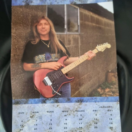 Iron Maiden 1991 calendar used, official