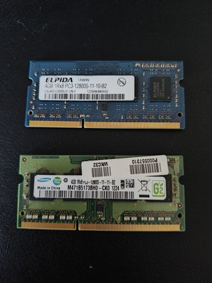 Laptop DDR3 RAM 8GB (2×4GB) like new