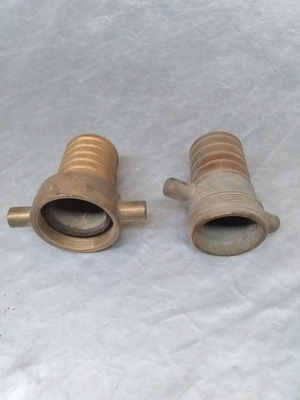 Fire hose connection fitting used