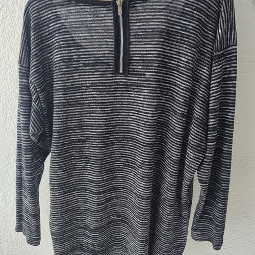 Pink Woman women's blouse size L, like new, black