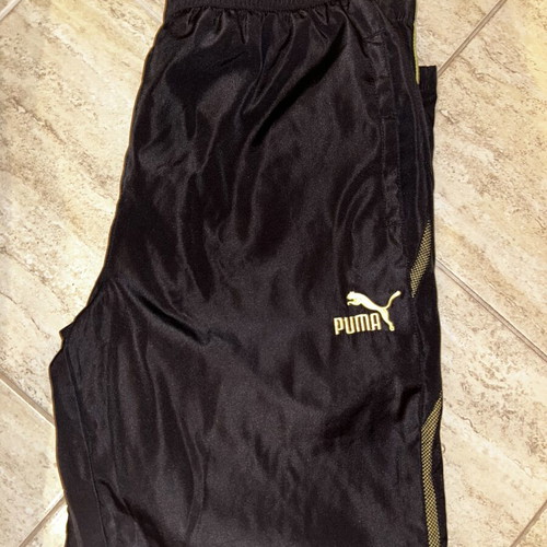 Puma Nylon Track Pants like new, size L, black