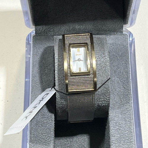 DKNY women's watch with silver double design bracelet