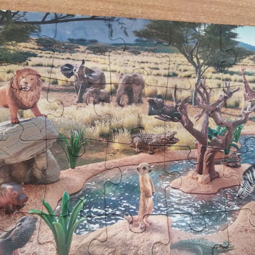 Wild Animals Puzzle 60 pieces used